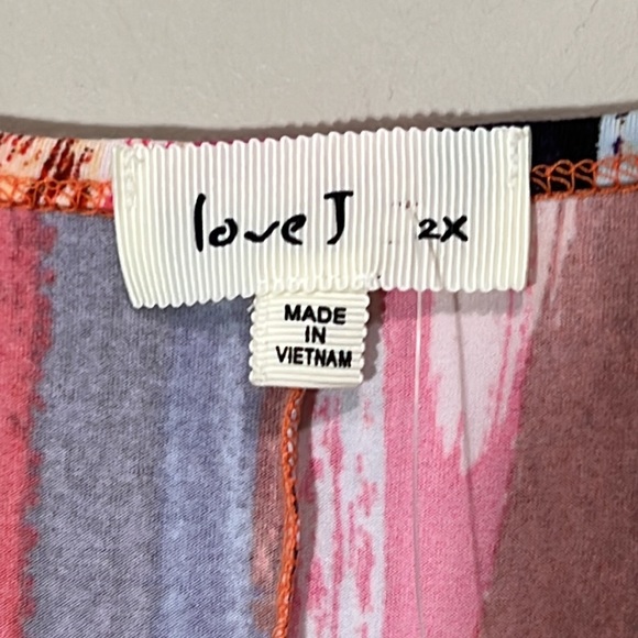 Beautiful Multicolored Plus Size Sleeveless Dress. Size 2X. - Picture 4 of 6